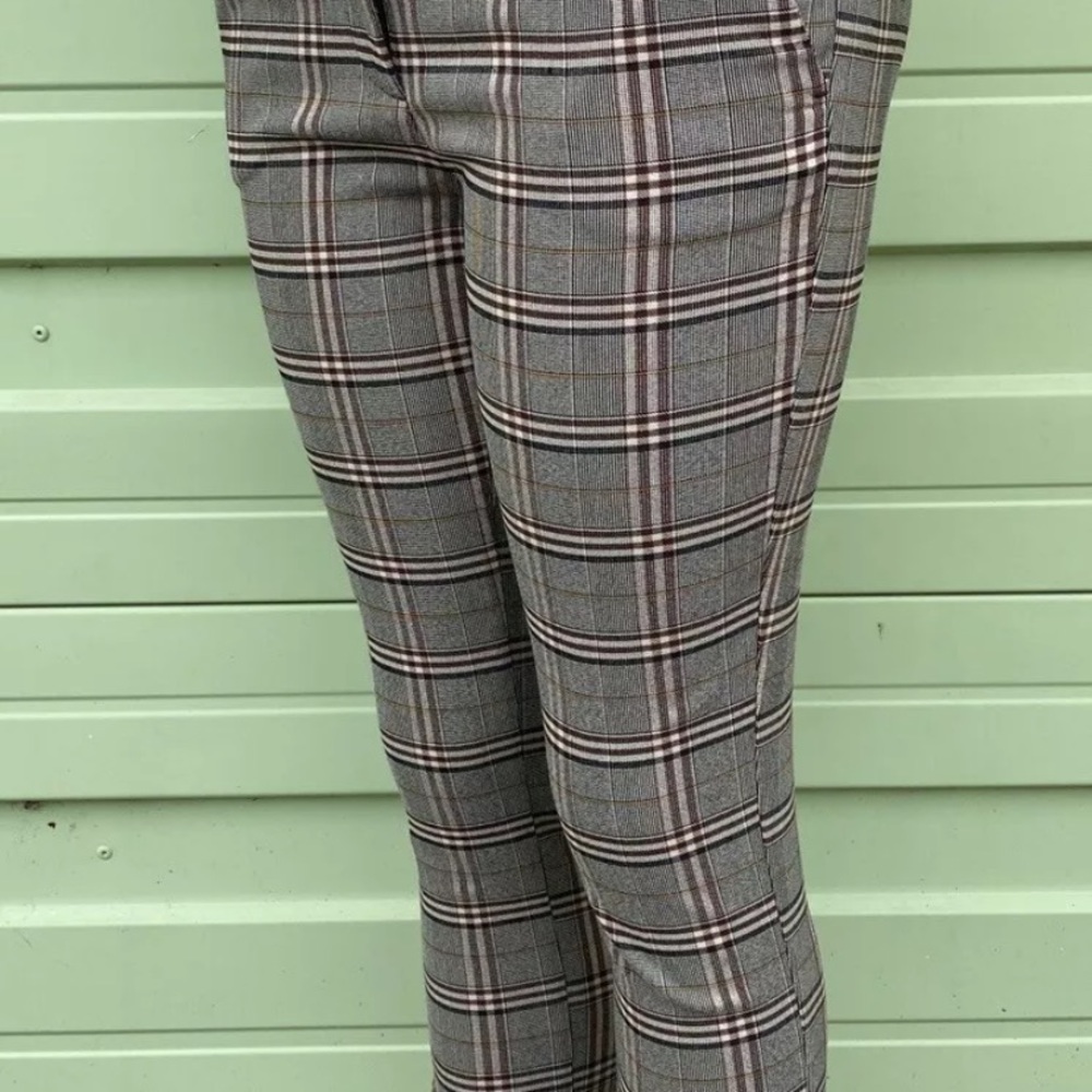Zara plaid Cigarette pants/ Trousers small